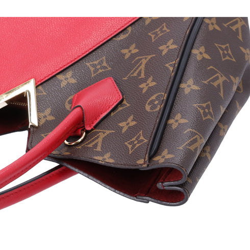 Louis Vuitton Monogram Kimono MM Brown Red Tote Bag Canvas Shoulder Bag M40459