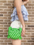 Kate Spade Shelly Crab Novelty Crossbody Green White Polka Dots