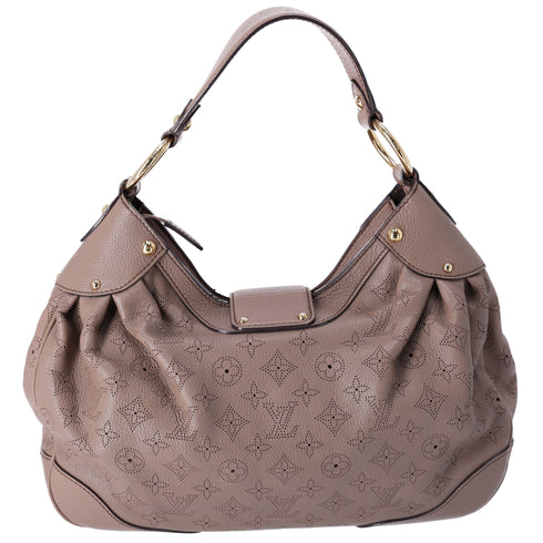 Louis Vuitton Monogram Mahina Solar PM Shoulder Bag M93445 Poudre Taupe Leather