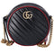 Gucci Mini Torchon GG Marmont Round Crossbody Bag Black GUCCI Handbags