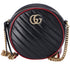 Gucci Mini Torchon GG Marmont Round Crossbody Bag Black GUCCI Handbags