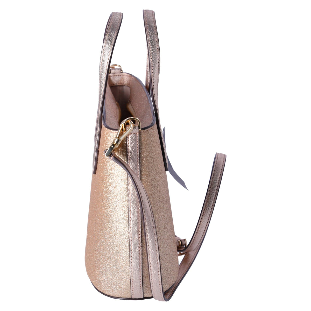 Kate Spade GlitterGlimmer SmallZip Satchel CrossbodyBag Gold