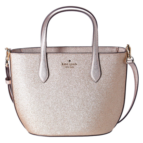 Kate Spade GlitterGlimmer SmallZip Satchel CrossbodyBag Gold Holiday kate spade Handbags & Purses