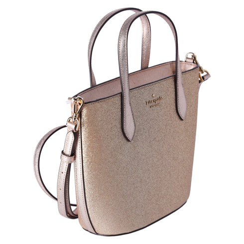 Kate Spade GlitterGlimmer SmallZip Satchel CrossbodyBag Gold Holiday kate spade Handbags & Purses