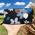 Kate Spade Jae Bold Bloom Continental Zip Around Wallet Black Floral Canvas kate spade Wallets