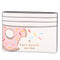 Kate Spade New York Coffee Break Donut Small Slim Card Holder In Cream Multi kate spade Wallets