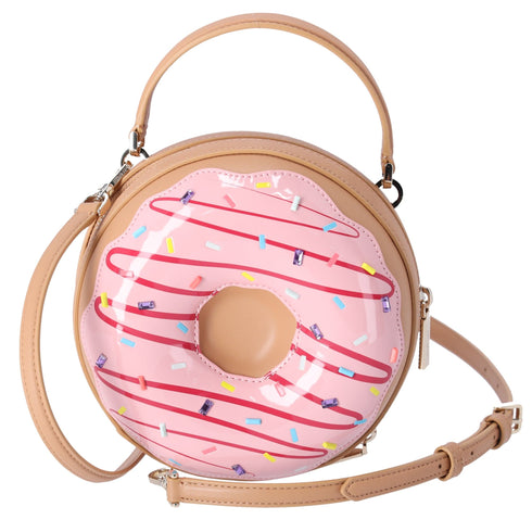 Kate Spade Novelty Bag Coffee Break 3D Donut Crossbody Pink Multi Kate Spade Handbags