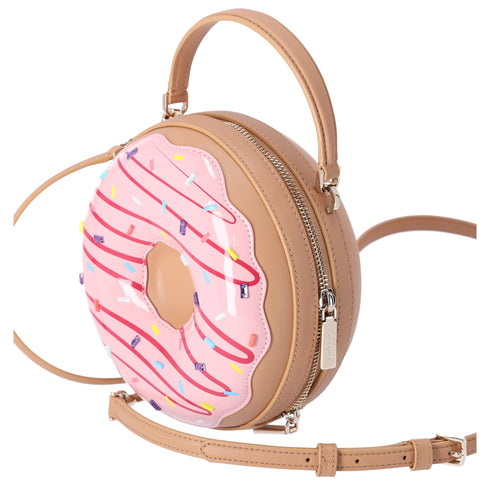 Kate Spade Novelty Bag Coffee Break 3D Donut Crossbody Pink Multi kate spade Handbags