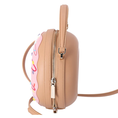 Kate Spade Novelty Bag Coffee Break 3D Donut Crossbody Pink Multi kate spade Handbags