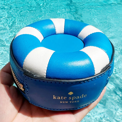 Kate Spade Other Splash Pool Float Key Ring Coin Case K7159 Blue White Multi kate spade Wallets