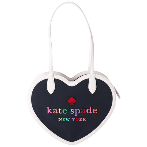 Kate Spade Rainbow Collection Love Shack Heart Tote Blue Multi Logo kate spade Handbags