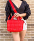 Kate Spade Softwhere Quilted Leather Mini Tote Crossbody Bright Red kate spade Handbags & Purses