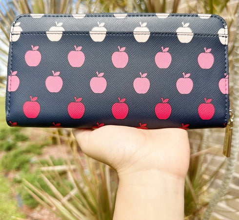 Kate Spade Staci Large Continental Wallet Orchard Degrade Print Apple Blue Multi kate spade Wallets