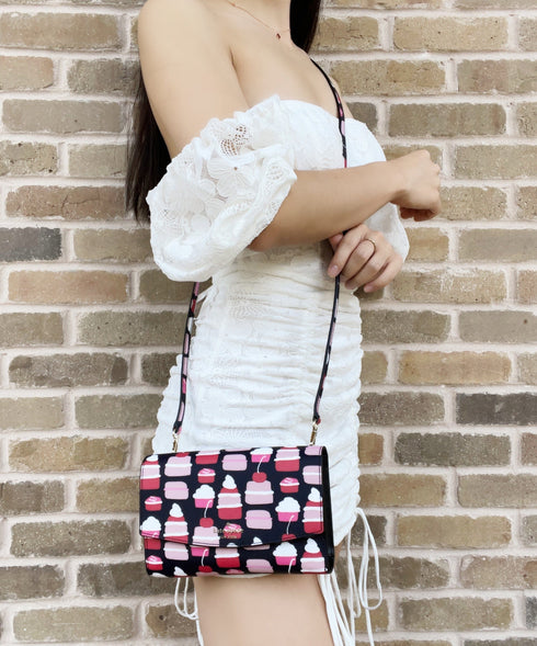 Kate Spade Winni Laurel Way Mini Pastries Cupcakes Phone Crossbody Handbag kate spade Handbags & Purses