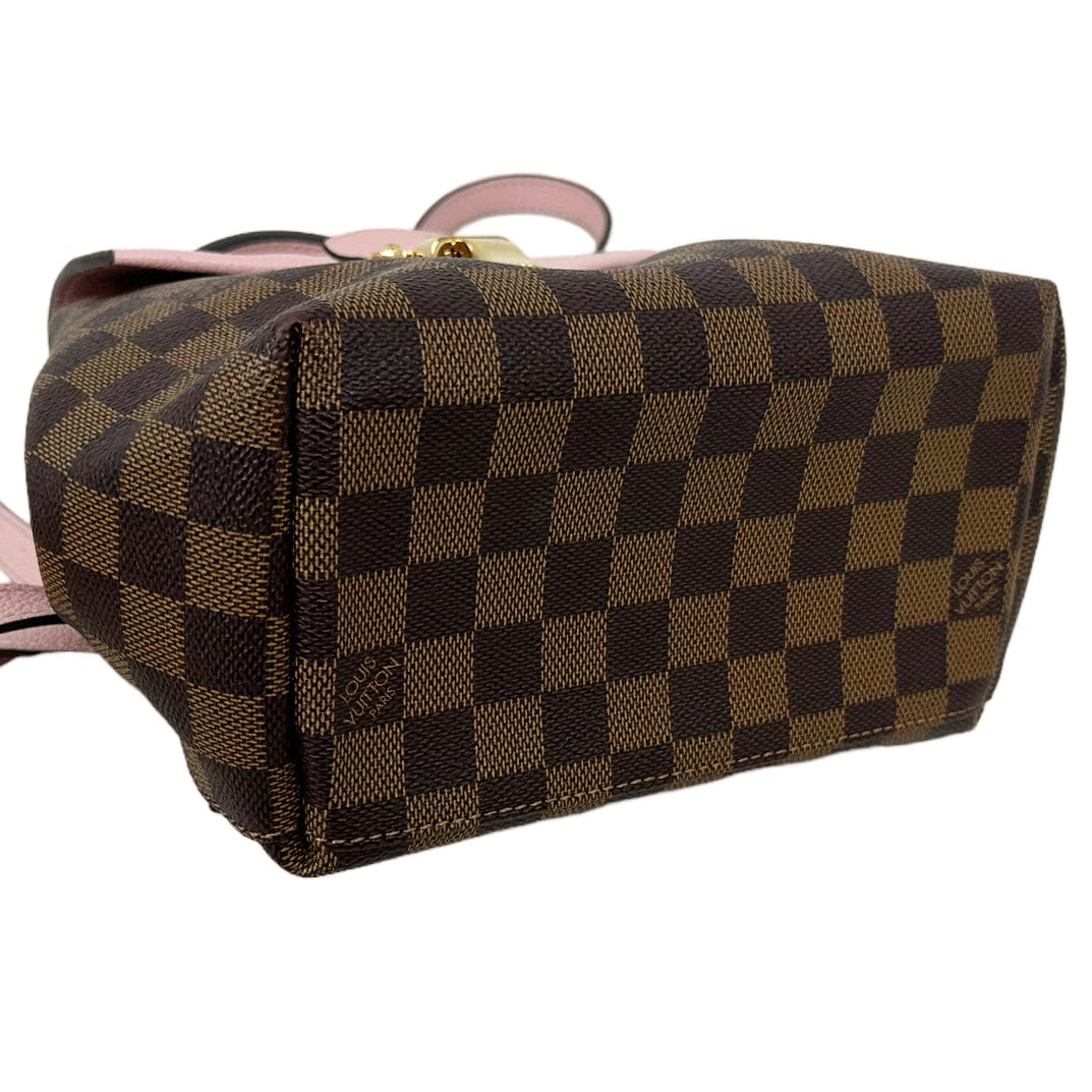 Louis Vuitton Clapton Backpack Crossbody Damier Brown Pink Leather