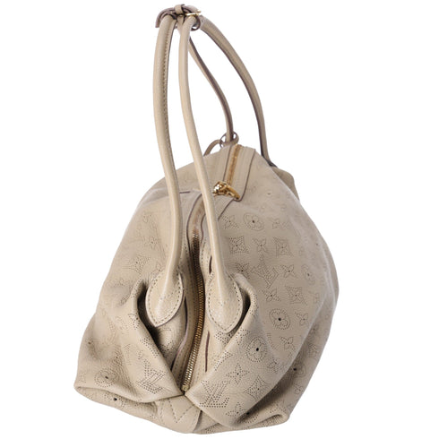 Louis Vuitton Galatea MM Mahina Handbag M93825 Sable Leather Louis Vuitton Handbags