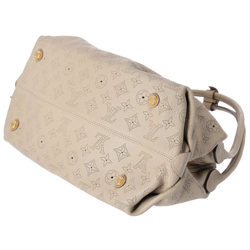 Louis Vuitton Galatea MM Mahina Handbag M93825 Sable Leather Louis Vuitton Handbags