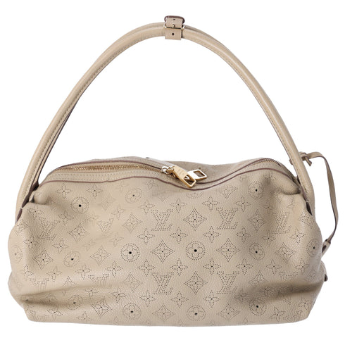 Louis Vuitton Galatea MM Mahina Handbag M93825 Sable Leather Louis Vuitton Handbags