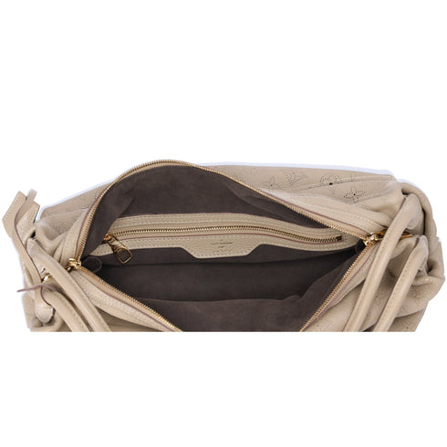 Louis Vuitton Galatea MM Mahina Handbag M93825 Sable Leather Louis Vuitton Handbags