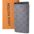 Louis Vuitton Gray Monogram Shadow Portefeuille Brazza M81335 Long Wallet Louis Vuitton Wallets