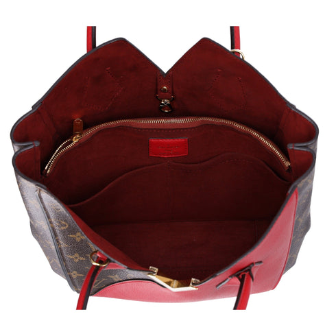Louis Vuitton Monogram Kimono MM Brown Red Tote Bag Canvas Shoulder Bag M40459 Louis Vuitton Handbags & Purses