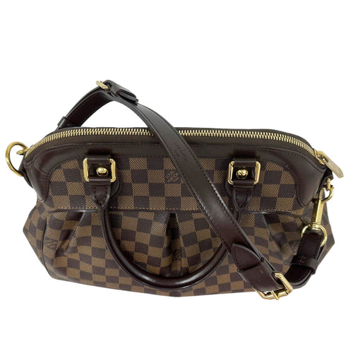 Louis Vuitton Trevi Handbag Damier PM Brown 2 Way Satchel Crossbody Louis Vuitton Handbags & Purses