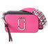 Marc Jacobs The Snapshot Shoulder Bag Studded Saffiano Leather Magenta Pink Marc Jacobs Handbags