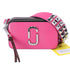 Marc Jacobs The Snapshot Shoulder Bag Studded Saffiano Leather Magenta Pink Marc Jacobs Handbags