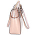Michael Kors Charlotte Large Signature Logo Metallic Top Zip Tote Bag Rose Gold Michael Kors Handbags