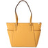 Michael Kors Charlotte Large Top Zip Leather Tote Golden Rod Yellow Michael Kors Handbags