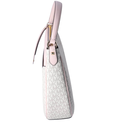 MIchael Kors Dover Large Half Moon Shoulder Bag Hobo Vanilla MK Pink Michael Kors Handbags