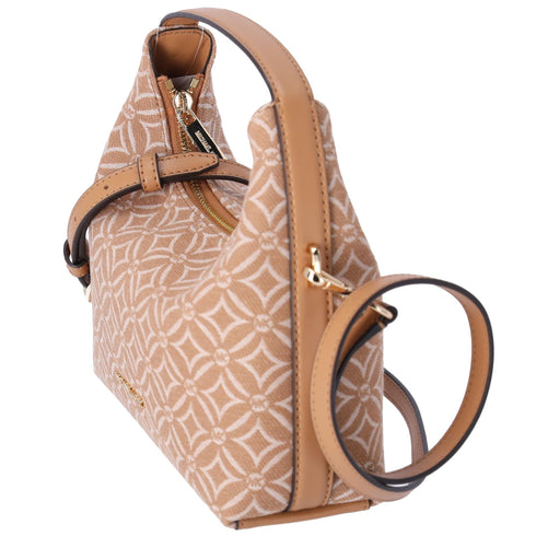 Michael Kors Ember Small Shoulder Crossbody Bag MK Jacquard Deer Tan Multi Michael Kors Handbags