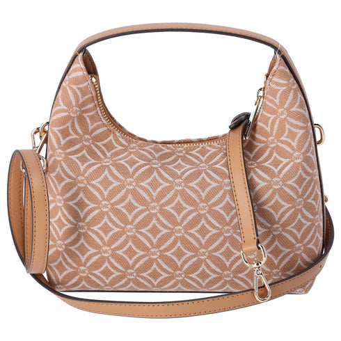 Michael Kors Ember Small Shoulder Crossbody Bag MK Jacquard Deer Tan Multi Michael Kors Handbags