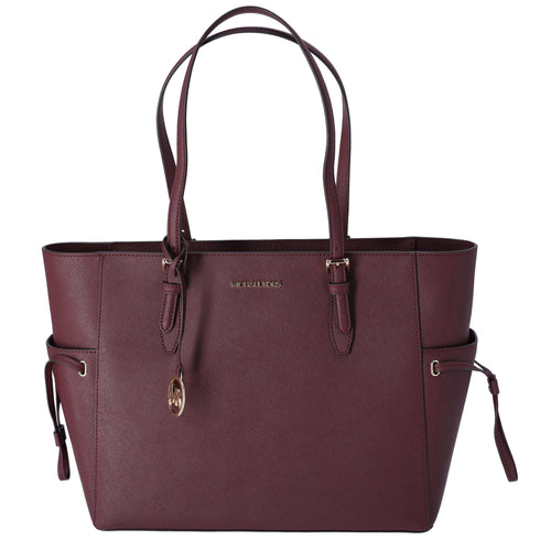 Michael Kors Gilly Large Drawstring Tote Oxblood Saffiano Leather Michael Kors Handbags