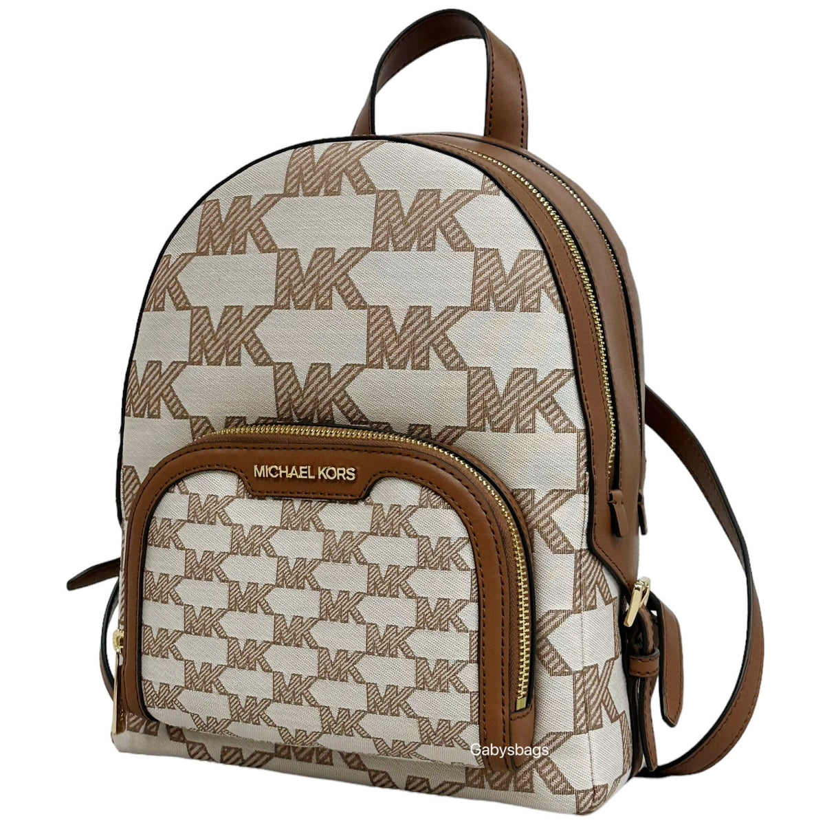 Michael Kors Jaycee Medium Graphic Logo Front Pocket Backpack ...