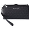 Michael Kors Jet Set Double Zip Wristlet Phone Wallet Black Michael Kors Wallets