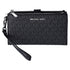 Michael Kors Jet Set Double Zip Wristlet Phone Wallet Black Michael Kors Wallets