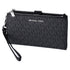 Michael Kors Jet Set Double Zip Wristlet Phone Wallet Black Michael Kors Wallets