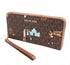 Michael Kors Jet Set Girls Large Zip Around Continental Wristlet Wallet Brown Michael Kors Wallets