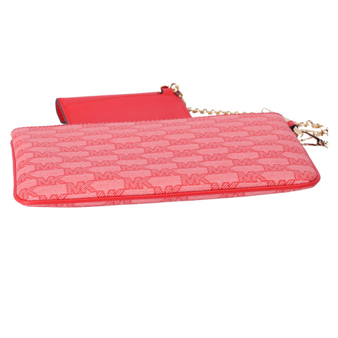 Michael Kors Jet Set Large 2 In 1 Card Case Wristlet Clutch Dark Sangria MK Michael Kors Handbags & Purses