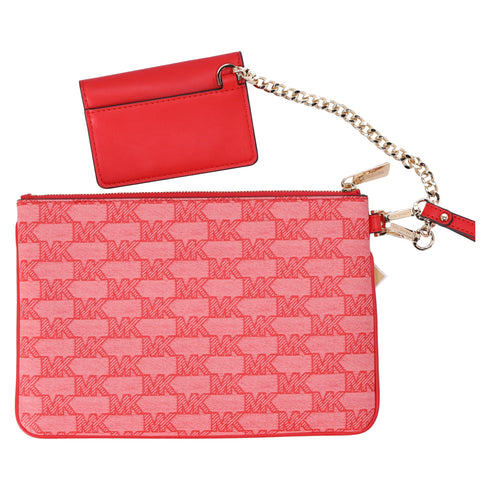 Michael Kors Jet Set Large 2 In 1 Card Case Wristlet Clutch Dark Sangria MK Michael Kors Handbags & Purses