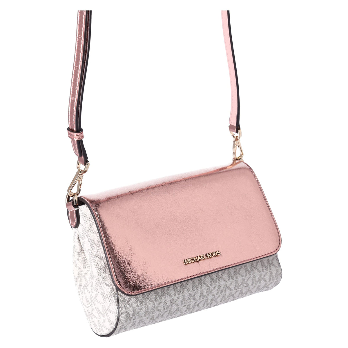 Michael kors MK MD Zip Pouchette Crossbody sale - Vanilla