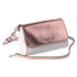 Michael Kors Jet Set MD Convertible Pouchette Crossbody Vanilla MK Pink Metallic Michael Kors Handbags & Purses