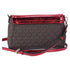 Michael Kors Jet Set Medium Convertible Pouchette Crossbody Brown Red Metallic Michael Kors Handbags & Purses