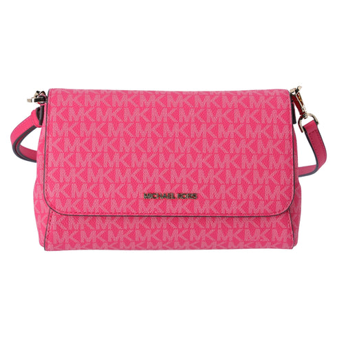 Michael Kors Jet Set Medium Convertible Pouchette Crossbody Electric Pink MK Michael Kors Handbags & Purses