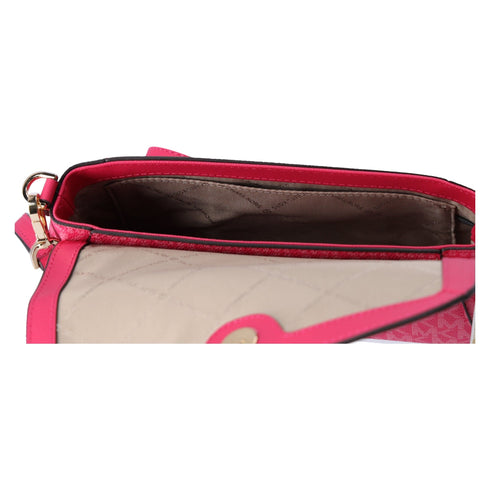 Michael Kors Jet Set Medium Convertible Pouchette Crossbody Electric Pink MK Michael Kors Handbags & Purses