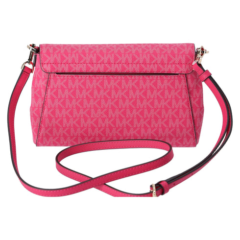 Michael Kors Jet Set Medium Convertible Pouchette Crossbody Electric Pink MK Michael Kors Handbags & Purses