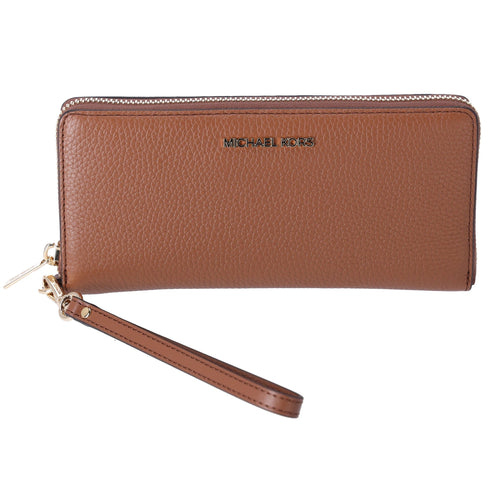 Michael Kors Jet Set Travel Large Continental Pebbled Leather Wallet Luggage Michael Kors Wallets