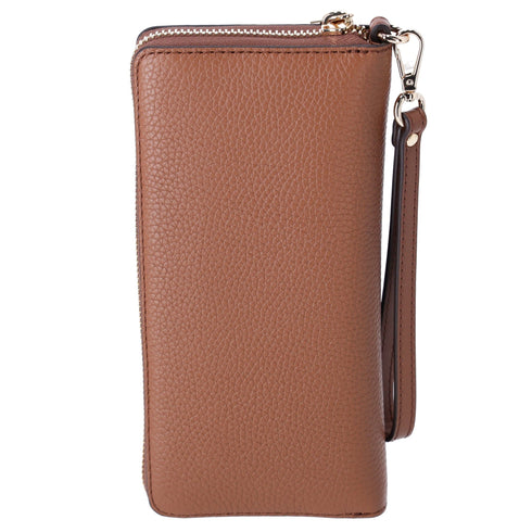 Michael Kors Jet Set Travel Large Continental Pebbled Leather Wallet Luggage Michael Kors Wallets