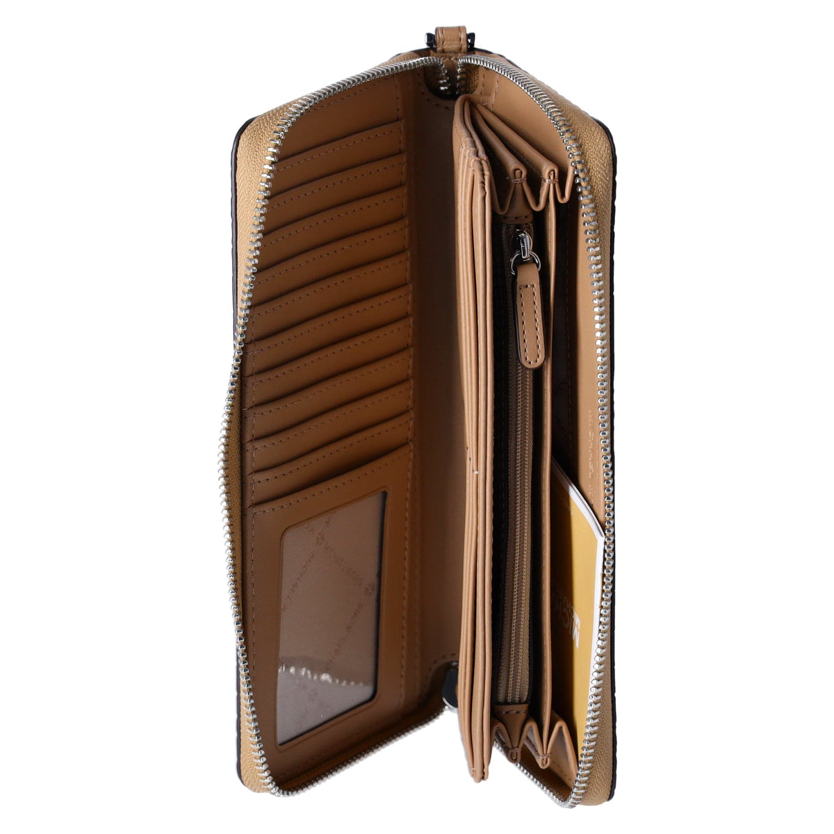 Michael Kors JetSet TravelLarge ContinentalWallet Embossed Camel